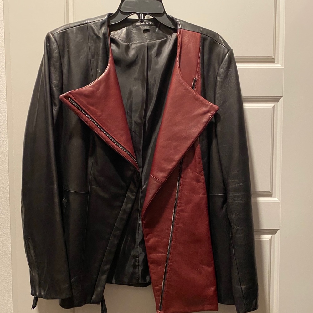 Red/Black Leather Jacket